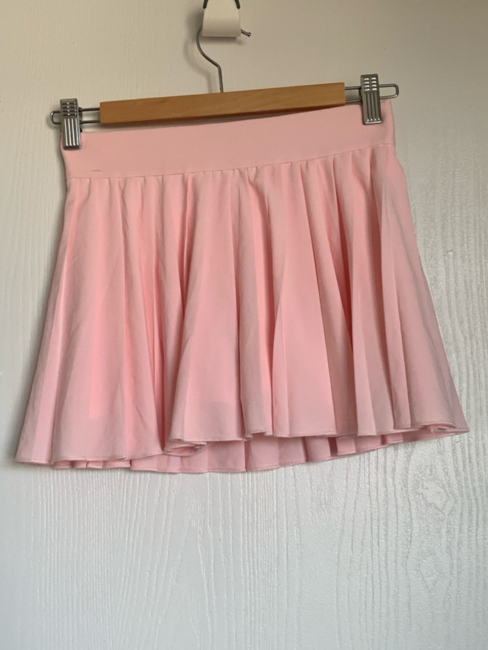 TNA Light Pink Pleated Circle Skirt